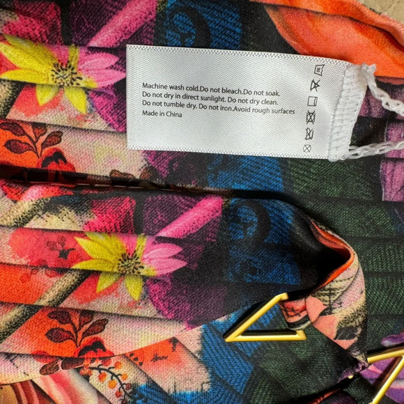 Swiminista x Christian Lacroix sz S bikini swimsuit & Sarong floral New - Picture 8 of 8